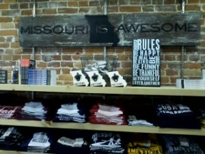 Missouri is even more awesome with this entertaining line of T-shirts and other ,merchandise.