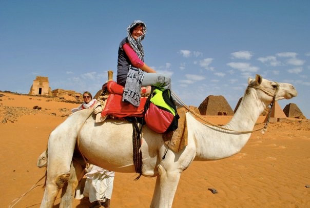 Aria Morton on a trip to Sudan