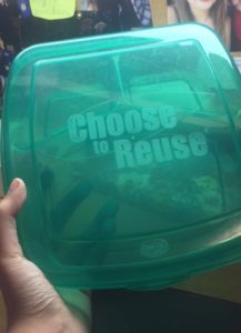 Reusable container provided by Drury SGA Photo by: Barbie Causley