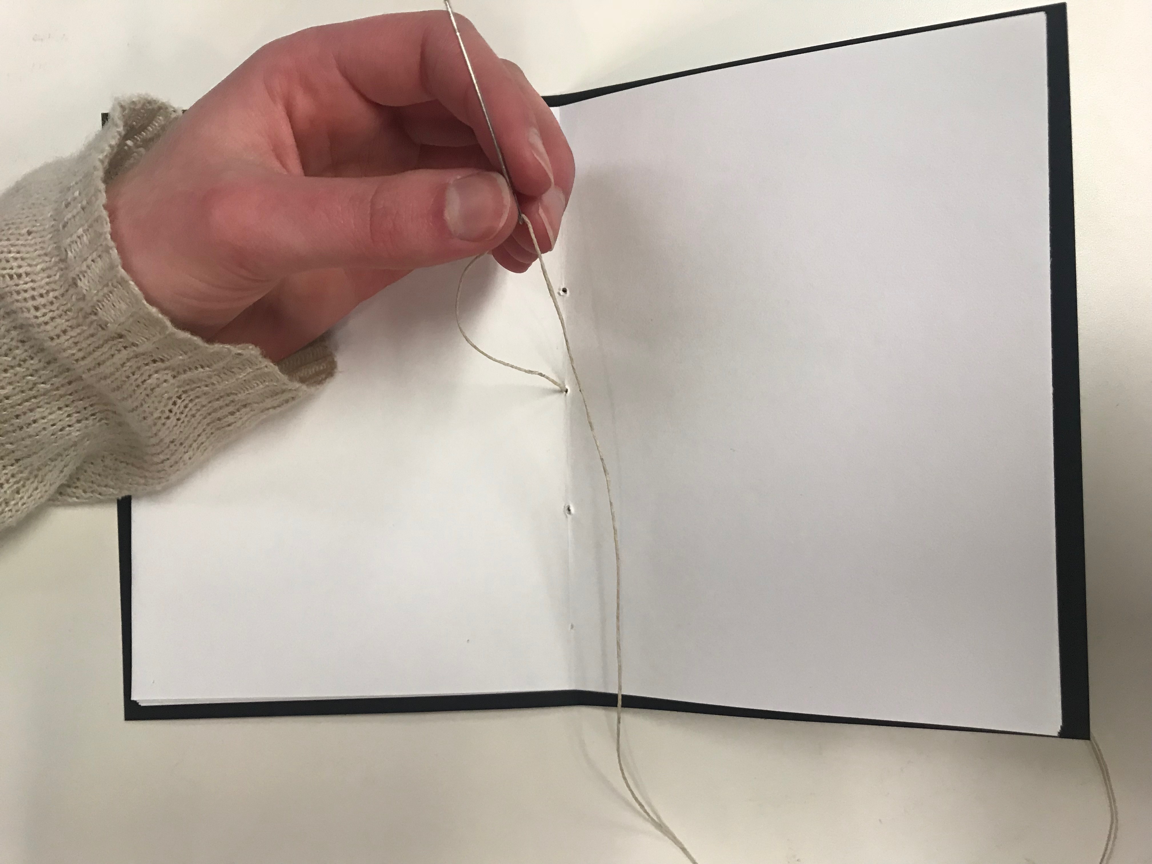 book binding saddle stitch